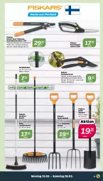 Gazetka promocyjna Netto - Woche 11 - Gazetka - ważna od 18.03 do 18.03.2023 - strona 11 - produkty: Bau, Brei, buch, fiskars, gabel, Garten, Gartenschere, messer, Schere, Spaten, Ti