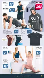 Gazetka promocyjna Netto - Woche 11 - Gazetka - ważna od 18.03 do 18.03.2023 - strona 19 - produkty: asti, Bau, baumwolle, hose, Ria, shirt, shorts, socken, Sport, sportsocken, T-Shirt, Ti, tisch, wolle, Yo