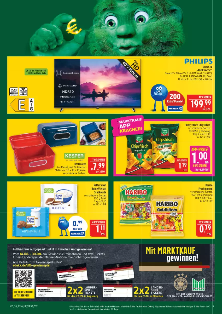 Aktueller Prospekt Marktkauf - Prospekt - von 23.08 bis 29.08.2026 - strona 3 - produkty: ball, eis, elle, Fußball, gewinnspiel, kesper, mac, Philips, reis, Ti, Yo