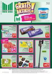 Gazetka promocyjna Marktkauf - Prospekt - Gazetka - ważna od 29.08 do 29.08.2026 - strona 1 - produkty: akku, Akku-Staubsauger, Bau, Becher, Behälter, Dyson, eis, elle, fleisch, frischkäse, hackfleisch, Käse, korb, milka, papier, philadelphia, schoko, schokolade, schwein, schweine, Schweinehackfleisch, senf, staubsauger, tafelschokolade, tafeltrauben, tee, Ti, toilettenpapier, trauben, uhr, wein, weine
