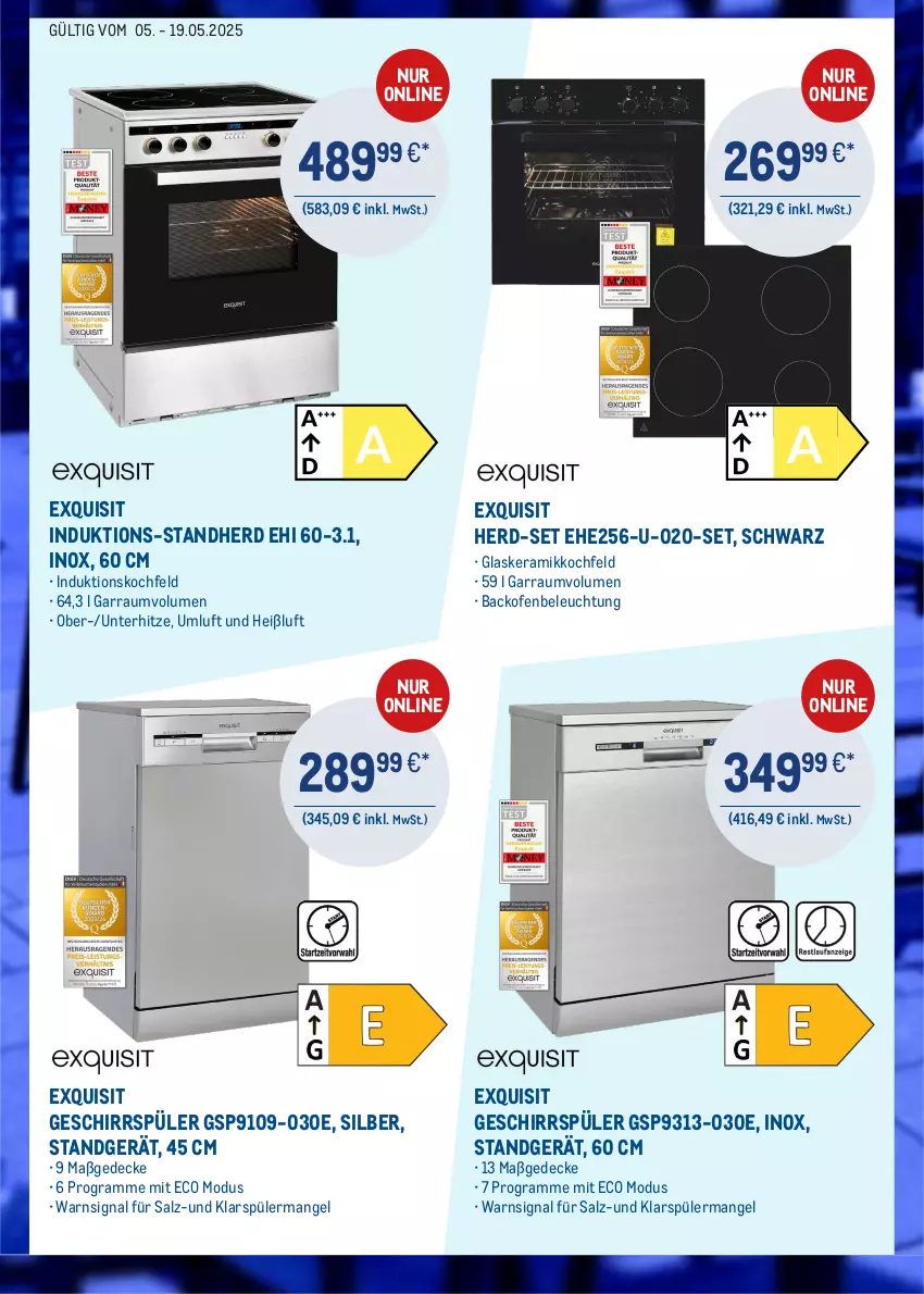 Aktueller Prospekt Metro - Online: Zuverlässige Elektrogeräte - von 05.05 bis 19.05.2025 - strona 2 - produkty: backofen, beleuchtung, decke, garraum, geschirr, geschirrspüler, glaskeramik, glaskeramikkochfeld, induktionskochfeld, klarspüler, kochfeld, Ofen, salz, Signal, Ti