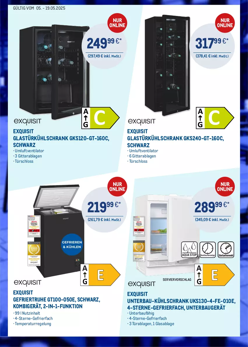 Aktueller Prospekt Metro - Online: Zuverlässige Elektrogeräte - von 05.05 bis 19.05.2025 - strona 3 - produkty: Bau, gefrierfach, Glastür, kühlschrank, Schrank, Ti, ventilator