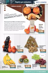 Gazetka promocyjna Combi - Prospekte - Gazetka - ważna od 18.12 do 18.12.2021 - strona 7 - produkty: angebot, angebote, banane, bananen, beutel, Brei, chiquita, clementinen, elle, erde, erdnüsse, , früchte, früchten, getränk, getränke, kiwi, mac, navelina, obst, orange, orangen, rwe, saft, snack, Sofa, tafeltrauben, Ti, tisch, trauben, vita, Vitamin C