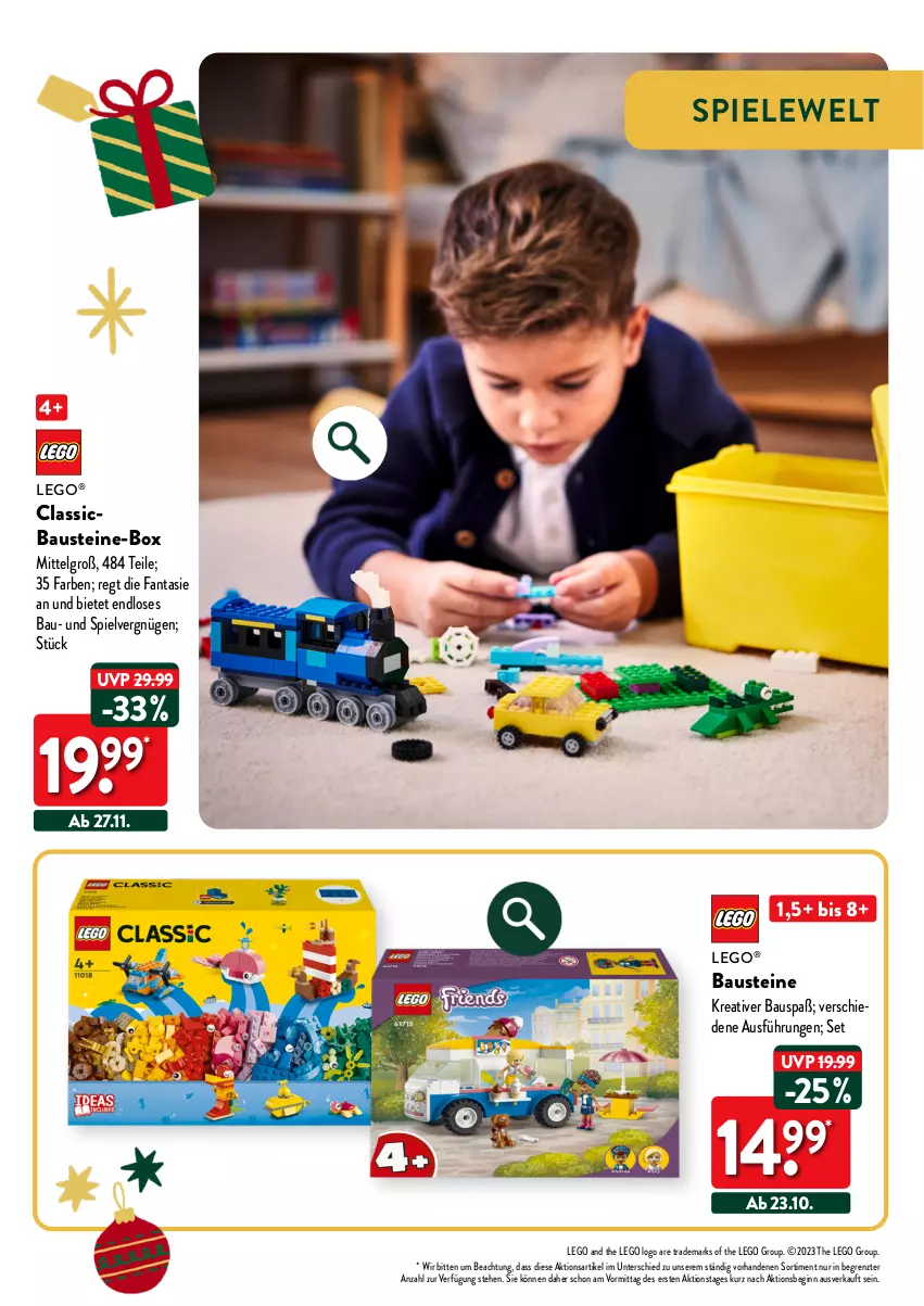 Aktueller Prospekt Aldi Nord - Weihnachten: Spielzeug - von 23.10 bis 14.12.2023 - strona 13 - produkty: aust, Bau, fanta, gin, LEGO®, LG, Spiele, Ti, ZTE