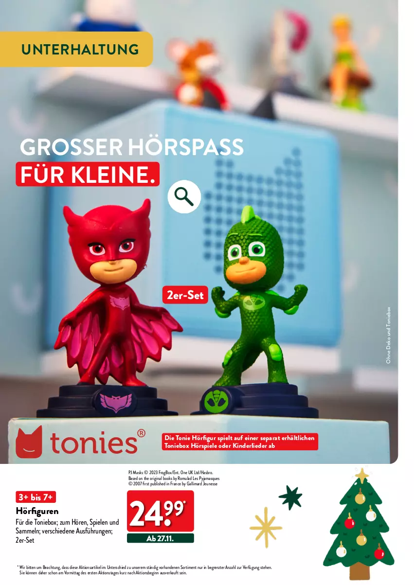 Aktueller Prospekt Aldi Nord - Weihnachten: Spielzeug - von 23.10 bis 14.12.2023 - strona 6 - produkty: gin, Hasbro, Kinder, leine, Pyjama, Spiele, Ti, Toniebox, ZTE