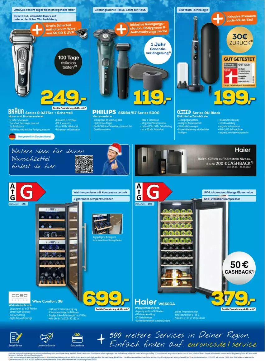 Aktueller Prospekt Euronics - Prospekte - von 15.12 bis 22.12.2021 - strona 7 - produkty: bier, gutschein, kompressor, kühlschrank, lack, Liege, nivea, Schrank, Ti