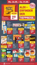 Gazetka promocyjna Aldi Nord - Von Montag - Gazetka - ważna od 31.05 do 31.05.2025 - strona 12 - produkty: aldi, alkohol, beutel, biscotto, brot, butter, eis, elle, erde, ferrero, frucht, fruchtgummi, gin, kakao, Kinder, kinder bueno, knäckebrot, Knusperflocken, kuchen, LG, mandel, mars, milch, oreo, reis, riegel, schoko, schokolade, storck, teller, Ti, tiefpreis, torte, trolli, trolli fruchtgummi, vollmilch