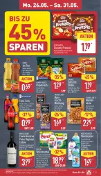 Gazetka promocyjna Aldi Nord - Von Montag - Gazetka - ważna od 31.05 do 31.05.2025 - strona 13 - produkty: beutel, brezel, chips, chipsfrisch, coca-cola, cola, cuvée, elle, flasche, frucht, funny-frisch, gin, ice tea, kraft, Kuschelweich, lorenz, mandel, monte, natur, nuss, persil, persil waschmittel, Pretzel, rotwein, saltletts, snack, snacks, Sun Snacks, teller, Ti, waschmittel, weichspüler, wein, ZTE, zucker