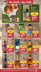 Gazetka promocyjna Aldi Nord - Von Montag - Gazetka - ważna od 31.05 do 31.05.2025 - strona 15 - produkty: amaro, black label, blended scotch, blended scotch whisky, bourbon, bourbon whiskey, brandt, braten, bratwurst, burger, elle, flasche, grill, gurke, gurken, hamburger, johnnie walker, kentucky straight, lack, leine, rama, ramazzott, ramazzotti, rind, rostbratwurst, rum, sauce, schwein, scotch, scotch whisky, single malt, teller, Ti, tuc, wein, whiskey, whisky, wurst, zott