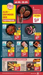 Gazetka promocyjna Aldi Nord - Von Montag - Gazetka - ważna od 31.05 do 31.05.2025 - strona 29 - produkty: aldi, backwaren, braten, brustfilet, Donut, eis, feta, filet, fleisch, geback, geschnetzeltes, gewürz, grill, gyros, Hähnchenfleisch, hähnchenschenkel, Hähnchensteak, hähnchensteaks, henkel, lion, marinade, minutenschnitzel, Ofen, paprika, pfeffer, reis, schenkel, schinken, schnitzel, schwein, steak, steaks, Ti, tiefpreis, wein, Zelt