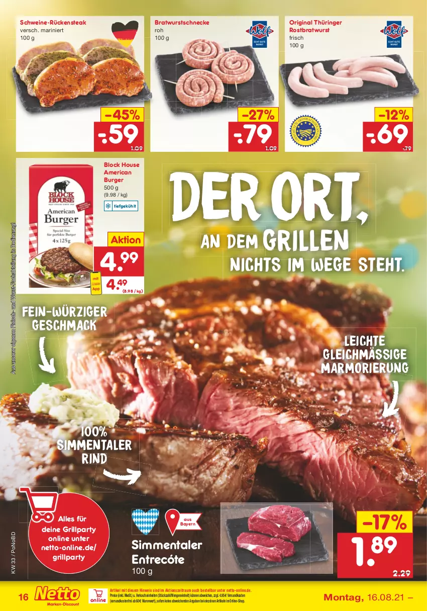 Aktueller Prospekt Netto Marken-Discount - von 16.08 bis 21.08.2021 - strona 16