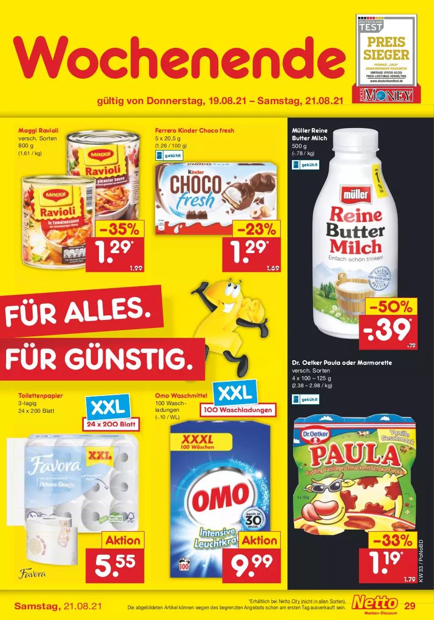 Aktueller Prospekt Netto Marken-Discount - von 16.08 bis 21.08.2021 - strona 29