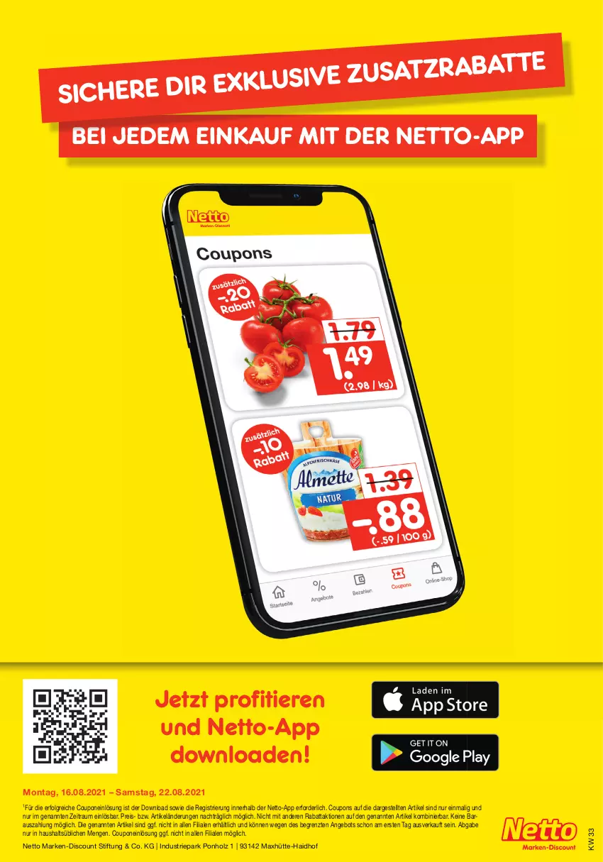 Aktueller Prospekt Netto Marken-Discount - von 16.08 bis 21.08.2021 - strona 45