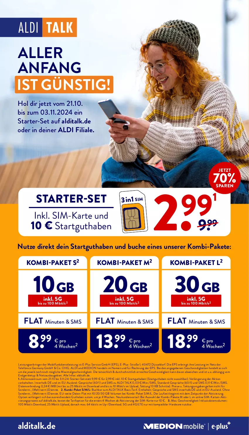 Aktueller Prospekt Aldi Nord - Von Montag - von 28.10 bis 02.11.2024 - strona 46 - produkty: aldi, aldi talk, auto, Bau, buch, eis, Germ, gin, hardware, LG, medion, reis, ring, rwe, sim, Ti, usb