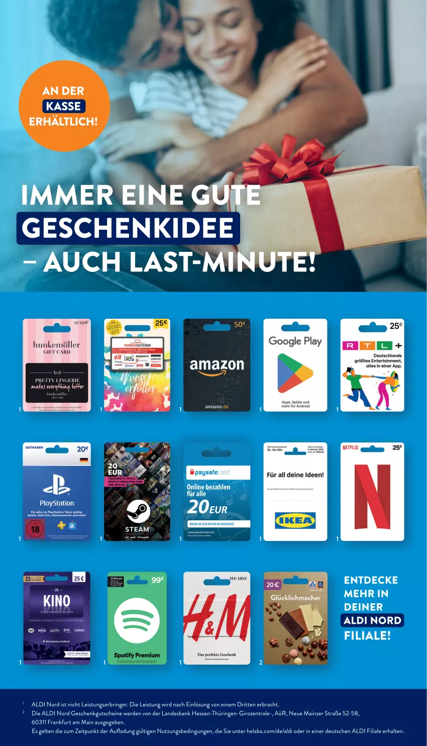 Aktueller Prospekt Aldi Nord - Von Montag - von 28.10 bis 02.11.2024 - strona 49 - produkty: aldi, Bank, eis, ente, erde, google play, gutschein, gutscheine, Hela, lays, netflix, PlayStation, ring, Spiele, Ti