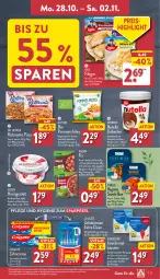 Gazetka promocyjna Aldi Nord - Von Montag - Gazetka - ważna od 02.11 do 02.11.2024 - strona 13 - produkty: almighur, almighurt, apfel, aus der tiefkühlung, Becher, bio, blume, blumen, blumenöl, bolognese, bürste, bürsten, chili, colgate, creme, Dr. Oetker, eis, eisbecher, elle, erde, ferrero, filegro, frucht, fruchtjoghurt, geback, gewürz, Gewürzgurke, gin, gulasch, gurke, haselnuss, hering, Herings, iglo, joghur, joghurt, knorr, lachs, LG, nuss, nutella, pizza, pommes, pommes-frites, Reinigung, reis, ring, ristorante, ristorante pizza, sahne, salat, snack, sonnenblume, sonnenblumen, sonnenblumenöl, spaghetti, spaghetti bolognese, teller, Ti, trolli, zahnbürste, zahnbürsten, zahncreme, ZTE, zucker, zwiebel