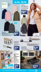 Gazetka promocyjna Aldi Nord - Von Montag - Gazetka - ważna od 02.11 do 02.11.2024 - strona 17 - produkty: aldi, Bau, baumwolle, bett, bio, bügel, Clin, dell, eis, elle, fenster, Fenster und Türen, Finish, Klappbox, Mantel, Mode, Ria, rwe, Schal, Schale, shirt, shirts, Steppmante, Ti, topper, up2fashion, wolle, Zugluftstopper