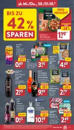 Gazetka promocyjna Aldi Nord - Von Montag - Gazetka - ważna od 02.11 do 02.11.2024 - strona 35 - produkty: asti, baileys, beutel, cola, eier, eis, elle, erdnüsse, flasche, gin, irish cream, jumbo, likör, limo, limonade, natur, nuss, orange, orangen, Paula, paulaner, pils, pistazien, reis, Ria, rotwein, sahne, Schal, Schale, Spezi, teller, Ti, vodka, wein, wodka, ZTE, zucker