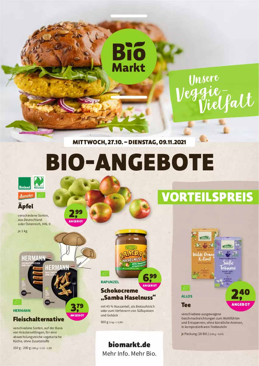 Aktueller Prospekt Denns Biomarkt - Prospekte - von 27.10 bis 09.11.2021 - strona 1