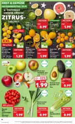 Gazetka promocyjna Kaufland - Prospekt - Gazetka - ważna od 29.11 do 29.11.2023 - strona 18 - produkty: angebot, avocado, bio, bio-zitronen, clementinen, decke, eimer, elle, früchte, grapefruit, obst, orange, orangen, Pomelo, Romatomaten, stauden, tafeläpfel, Ti, tomate, tomaten, zitrone, zitronen, ZTE