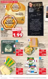 Gazetka promocyjna Kaufland - Prospekt - Gazetka - ważna od 29.11 do 29.11.2023 - strona 52 - produkty: albray, angebot, auer, Becher, brie, comté, eis, Elvie, frischkäse, frischkäsezubereitung, hartkäse, Käse, mac, milch, natur, rind, saint albray, schnittkäse, schnittlauch, Soda, Ti, tisch, ziegenfrischkäse, ZTE