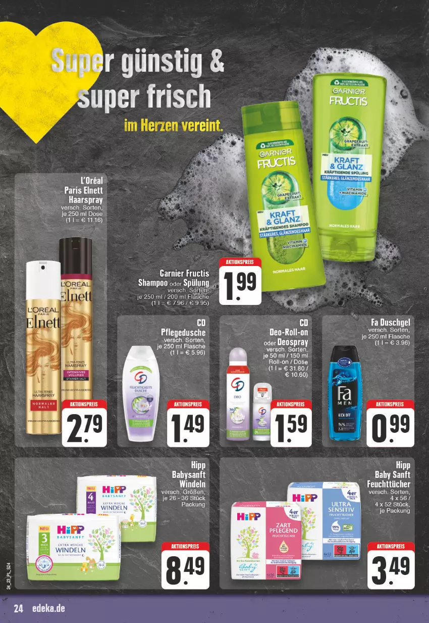 Aktueller Prospekt E Center - Angebote der Woche - von 12.06 bis 17.06.2023 - strona 24 - produkty: aktionspreis, eis, feuchttücher, flasche, haarspray, Hysan, reis, roll-on, shampoo, shampoo oder spülung, spülung, Ti, tücher, windeln