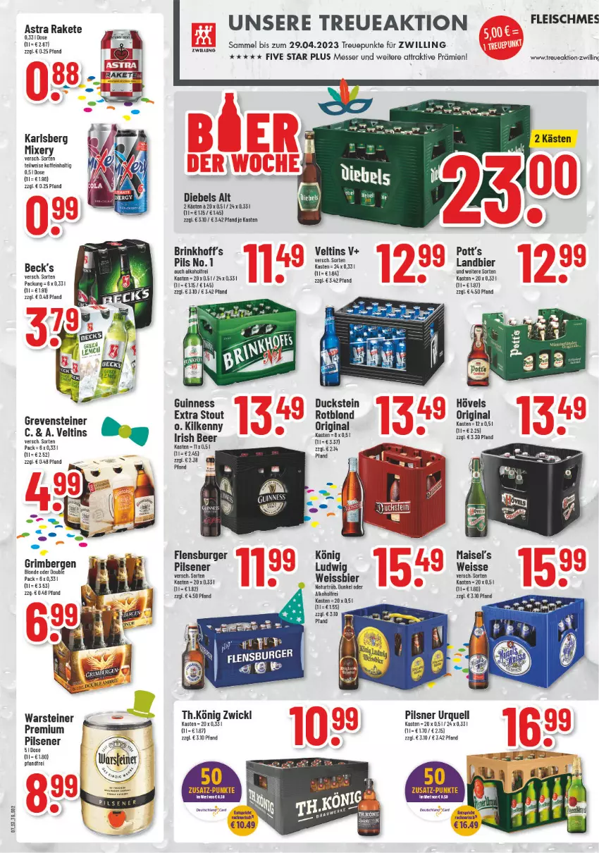 Aktueller Prospekt Trinkgut - von 13.02 bis 18.02.2023 - strona 2 - produkty: alkohol, Astra, bier, burger, diebels, Duck, eis, flensburger, gin, grevensteiner, Guinness, karlsberg, karlsberg mixery, Kilkenny, mais, messer, Mixer, mixery, pils, pilsener, pilsner, pilsner urquell, steiner, Ti, veltins, warsteiner, weissbier, WICK