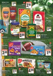 Gazetka promocyjna E Center - Angebote der Woche - Gazetka - ważna od 11.02 do 11.02.2023 - strona 5 - produkty: bacon, burger, cheddar, chicken wings, flasche, gurke, gurken, hamburger, Kühne, LG, mccain, sauce, Ti