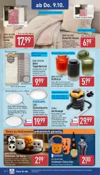 Gazetka promocyjna Aldi Nord - Von Montag - Gazetka - ważna od 11.10 do 11.10.2025 - strona 21 - produkty: auer, Bau, baumwolle, beere, beeren, Behälter, decke, deckenleuchte, dekoration, dell, Duftkerze, eis, elle, ferrex, gin, grill, Holz, Kamin, karamell, kerze, kissen, Kürbis, Leuchte, Mode, reine baumwolle, Reinigung, Ria, schlauch, teller, teppich, Ti, wasser, wolle, ZTE