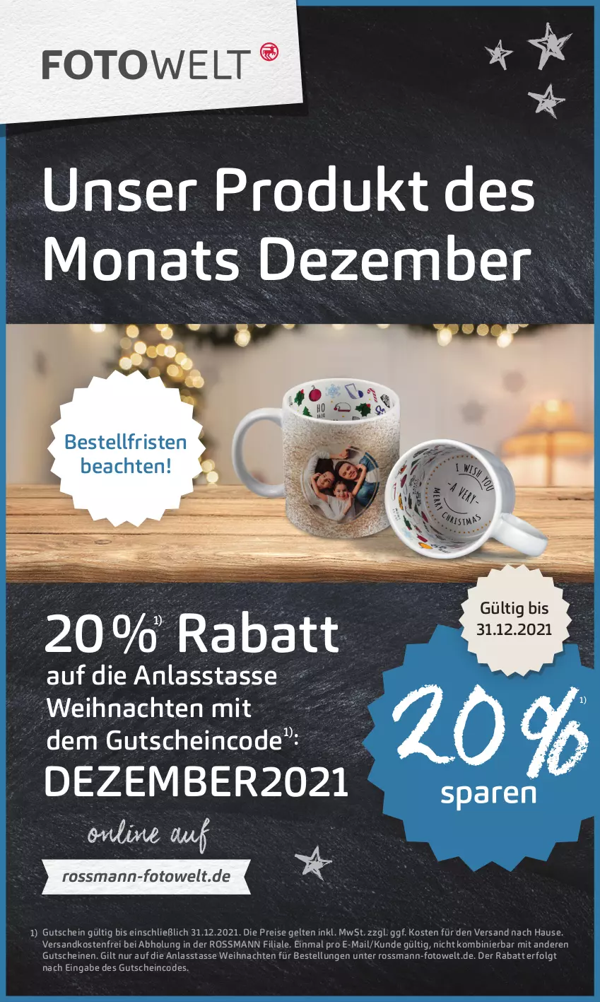 Aktueller Prospekt Rossmann - Prospekte - von 13.12 bis 17.12.2021 - strona 19 - produkty: eis, gutschein, gutscheine, LG, ndk, reis, tasse, Ti, versandkostenfrei, weihnachten