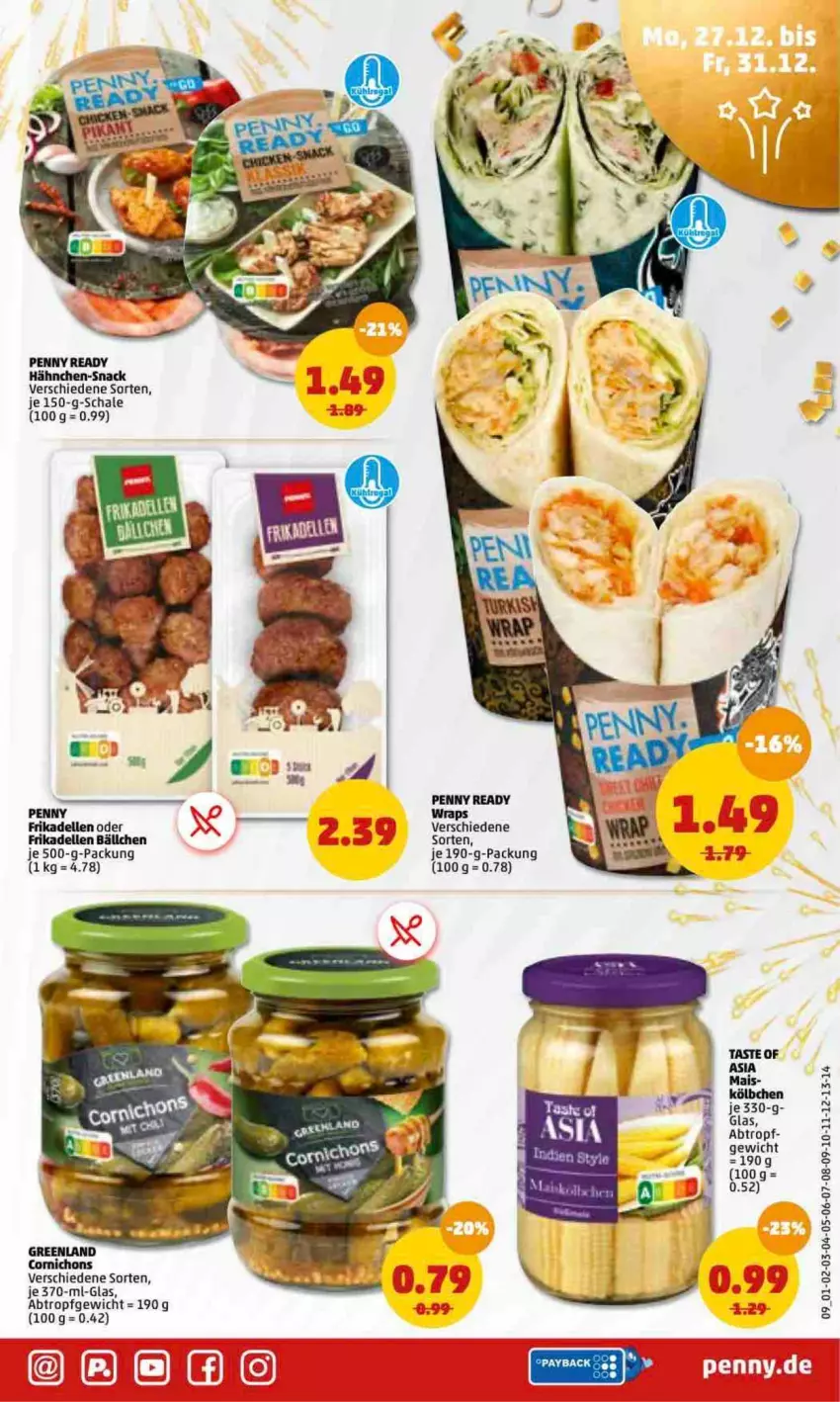 Aktueller Prospekt Penny - Prospekte - von 27.12.2022 bis 01.01.2023 - strona 9 - produkty: dell, elle, mais, Schal, Schale, snack