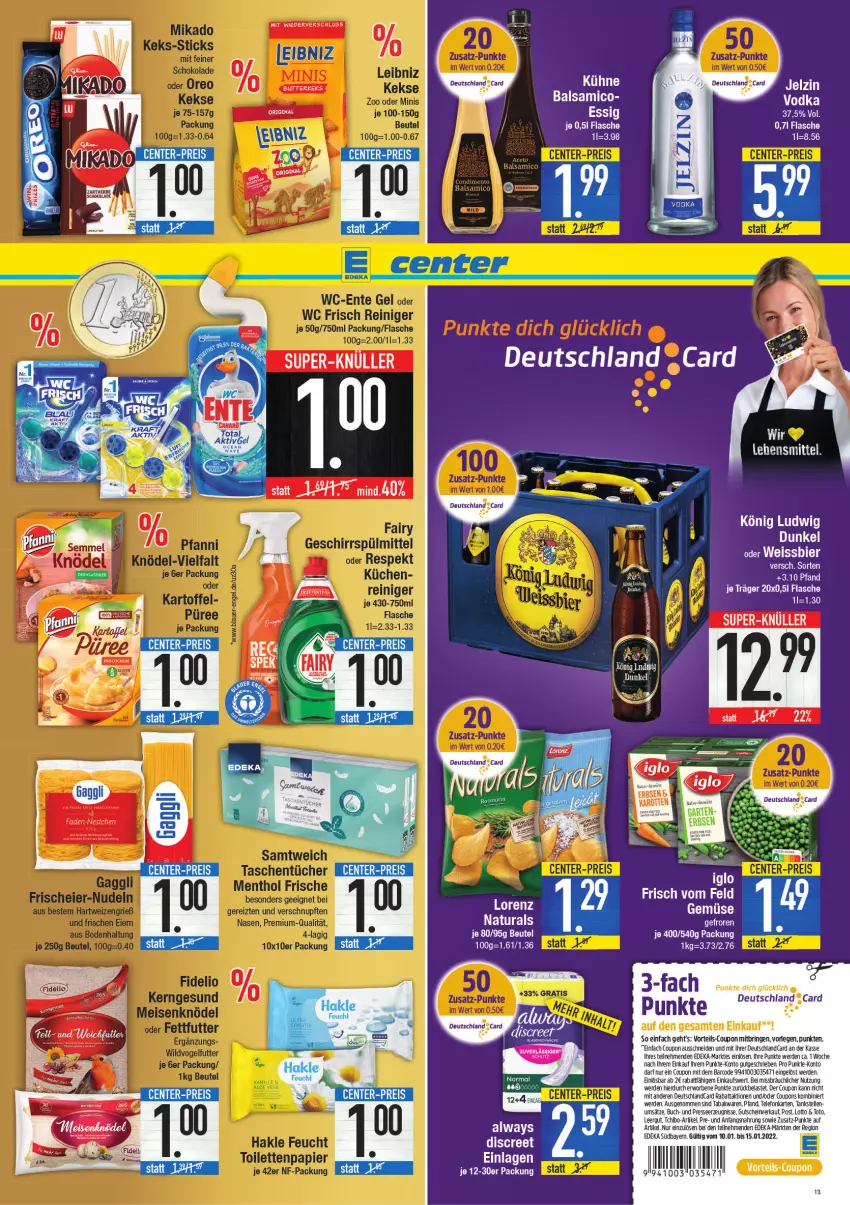 Aktueller Prospekt E Center - Angebote der Woche - von 10.01 bis 15.01.2022 - strona 13 - produkty: elle, Kühne, Ti, vodka