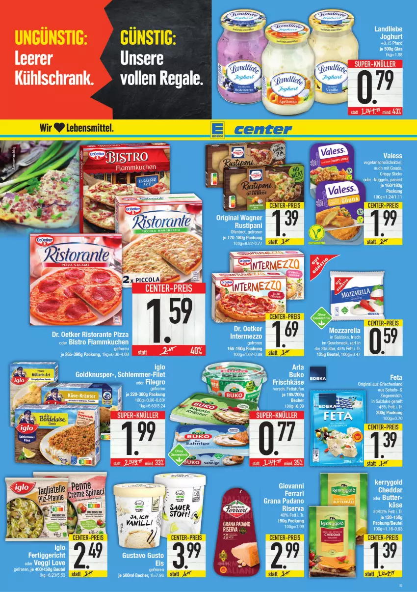 Aktueller Prospekt E Center - Angebote der Woche - von 10.01 bis 15.01.2022 - strona 7 - produkty: Buko, Käse, kühlschrank, regal, Schrank, Ti