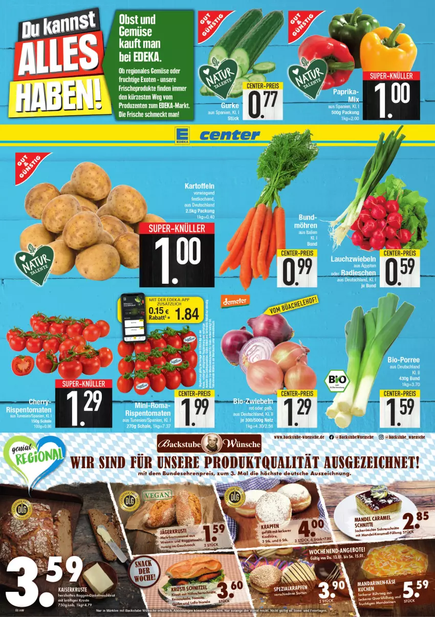 Aktueller Prospekt E Center - Angebote der Woche - von 10.01 bis 15.01.2022 - strona 8 - produkty: ente, frucht, obst, Ti