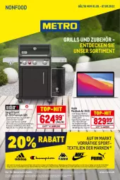 Gazetka promocyjna Metro - NonFood - Gazetka - ważna od 07.09 do 07.09.2022 - strona 1 - produkty: Apple, auto, decke, edelstahl, eis, elle, erde, Fahrrad, gasgrill, gin, grill, grillfläche, grillrost, Grills und Zubehör, LG, mac, macbook, macbook air, Metro, reis, schuhe, Sport, sportschuhe, ssd, strümpfe, teller, Ti, tisch, top-hit