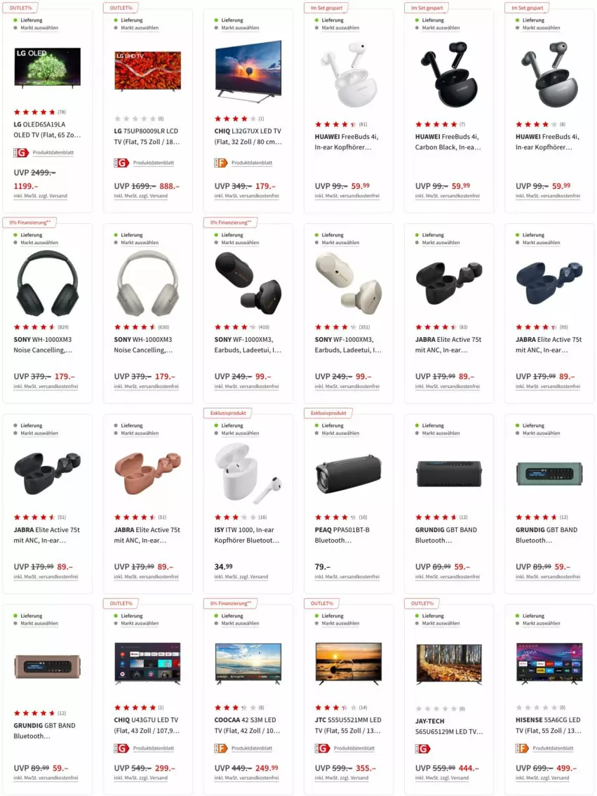 Aktueller Prospekt Media Markt - Prospekte - von 10.03 bis 17.03.2022 - strona 3 - produkty: grundig, hisense, huawei, In-Ear Kopfhörer, jtc, kopfhörer, lack, LCD TV, led tv, LG, ndk, oled tv, sony, Ti, versandkostenfrei