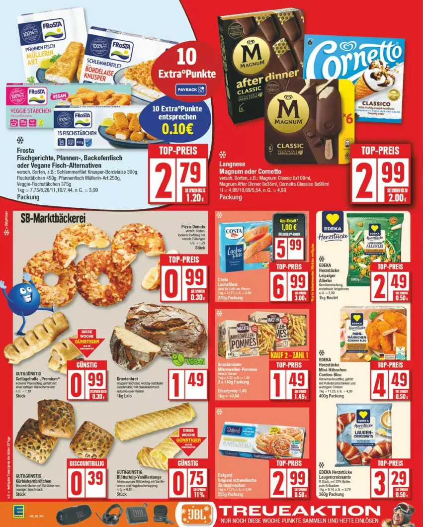 Aktueller Prospekt Edeka - Prospekte - von 03.02 bis 08.02.2025 - strona 6 - produkty: bordelaise, brötchen, brut, butter, Croissant, croissants, deka, eimer, filet, fisch, fischstäbchen, Kürbis, Kürbiskernbrötchen, Laugencroissant, mac, Müller, pfanne, pfannen, schlemmerfilet, Ti, veggie