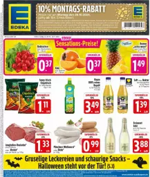 Gazetka promocyjna Edeka - Prospekte - Gazetka - ważna od 02.11 do 02.11.2024 - strona 3 - produkty: ananas, beutel, braten, chips, chipsfrisch, deka, flasche, freixenet, funny-frisch, jungbullen, Nektar, radieschen, rapso, rouladen, saft, snack, snacks, Ti, Weißwurst, wurst