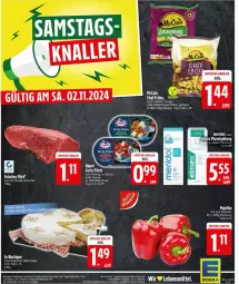 Gazetka promocyjna Edeka - Prospekte - Gazetka - ważna od 02.11 do 02.11.2024 - strona 30 - produkty: beutel, eis, französischer weichkäse, Golden Longs, hering, Käse, rind, rinder, ring, sauce, steak, Ti, weichkäse