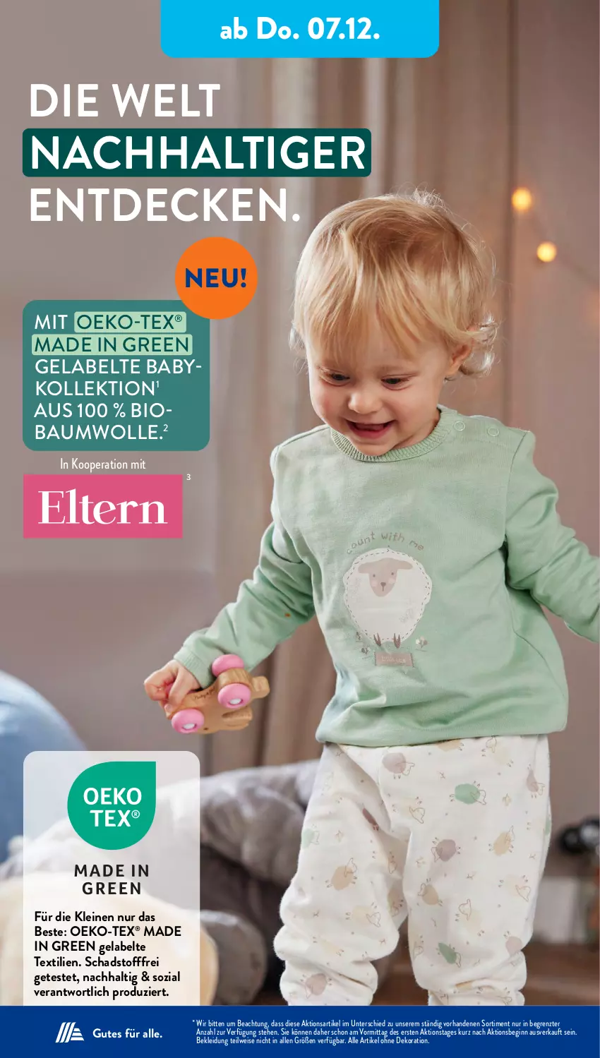 Aktueller Prospekt AldiSud - IN ZWEI WOCHEN - von 04.12 bis 09.12.2023 - strona 20 - produkty: alle artikel ohne dekoration, Bau, baumwolle, bio, decke, dekoration, eis, gin, kleid, Kleidung, leine, Ti, wolle, ZTE