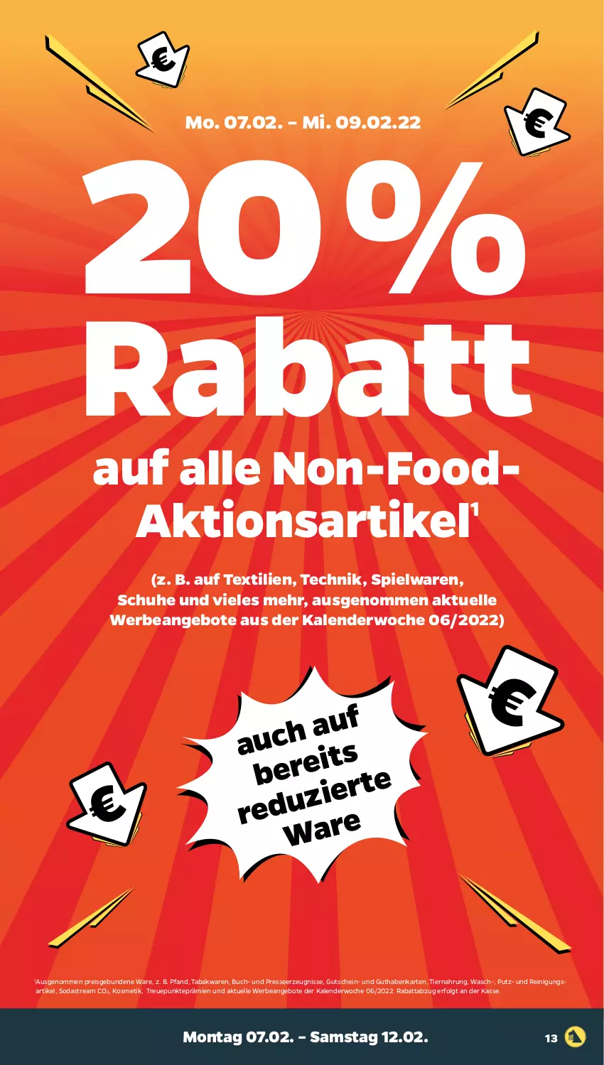 Aktueller Prospekt Netto - Angebote ab Montag - von 07.02 bis 12.02.2022 - strona 13 - produkty: angebot, angebote, buch, eis, elle, guthabenkarte, gutschein, kosmetik, LG, Reinigung, reis, schuhe, Soda, sodastream, spielwaren, Ti, tiernahrung