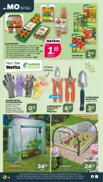 Gazetka promocyjna Netto - Angebote ab Montag - Gazetka - ważna od 12.02 do 12.02.2022 - strona 14 - produkty: auer, Garten, Gartenschere, Gewächshaus, handschuhe, Holz, kirsch, kokos, LG, quad, Schere, schuhe, tablet, tablett, Tablette, Ti, tisch, tomate, ZTE