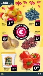 Gazetka promocyjna Netto - Angebote ab Montag - Gazetka - ważna od 12.02 do 12.02.2022 - strona 2 - produkty: beere, beeren, gurke, gurken, heidelbeere, heidelbeeren, paprika, paprika rot, Ti, trauben