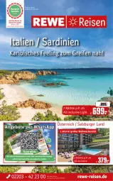 Gazetka promocyjna Rewe Reisen - Reiseprospekt - Gazetka - ważna od 31.01 do 31.01.2025 - strona 1 - produkty: bestpreis, buch, burger, eis, reifen, reis, salz, Ti, uhr, wellnessbereich