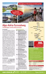 Gazetka promocyjna Rewe Reisen - Reiseprospekt - Gazetka - ważna od 31.01 do 31.01.2025 - strona 37 - produkty: auer, auto, axe, Bad, buch, cola, decke, dusche, eis, Elektro, elle, erde, Fahrrad, GPS, inklusivleistungen, Kaiser, LG, natur, Ofen, Oppo, reis, reiseverlauf, rel, Ria, salz, sattel, Sport, Tasche, Ti, tisch, uhr, wasser