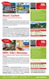 Gazetka promocyjna Rewe Reisen - Reiseprospekt - Gazetka - ważna od 31.01 do 31.01.2025 - strona 42 - produkty: axe, Bad, Bademantel, Bank, bett, Brei, brunnen, buch, decke, dusche, eier, eis, elle, ente, flasche, getränk, harman, inklusivleistungen, innenpool, küche, Küchen, kurtaxe, leine, LG, mab, Mantel, natur, obst, pflaster, pool, rama, reis, rezept, rum, rwe, schreibtisch, stube, teller, Ti, tisch, uhr, usb, wasser, wein, wellnessbereich, ZTE