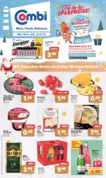 Gazetka promocyjna Combi - Prospekte - Gazetka - ważna od 23.12 do 23.12.2023 - strona 1 - produkty: Becher, coca-cola, cola, coppenrath, datteltomaten, dessert, ecco, ehrmann, Ehrmann Grand Dessert, eis, energizer, finesse, flasche, frucht, fruchtsecco, gouda, gouda jung, gutschein, gutscheine, herta, herta finesse, holländischer schnittkäse, jacobs, jacobs krönung, Käse, reis, rind, rinder, Rinderroulade, rinderrouladen, rotkäppchen, rouladen, sahne, Schal, Schale, schnittkäse, sekt, Ti, tomate, tomaten, torte, ZTE