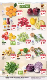 Gazetka promocyjna Combi - Prospekte - Gazetka - ważna od 23.12 do 23.12.2023 - strona 2 - produkty: apfel, beere, beeren, beutel, bio, eis, feldsalat, flasche, himbeer, himbeere, himbeeren, honig, honigmelone, honigmelonen, Innocent, kartoffel, küche, Küchen, lebensmittel, melone, melonen, orange, orangen, paprika, Rauch, reis, rosen, Rosenkohl, rotkohl, säfte, salat, Schal, Schale, schnitten, suppe, suppen, telefon, Ti, ZTE