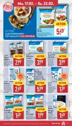 Gazetka promocyjna Aldi Nord - Von Montag - Gazetka - ważna od 22.02 do 22.02.2025 - strona 11 - produkty: aldi, aus der tiefkühlung, beutel, Bifteki, braten, eis, feta, fleisch, Fleischbällchen, frischkäse, frischkäsezubereitung, gin, grill, gyros, Halloumi, ideal zum braten, karamell, Käse, milch, nuss, nussriegel, reifen, reis, riegel, salz, Soße, Spezi, Ti, tiefpreis, zaziki, ZTE