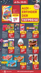 Gazetka promocyjna Aldi Nord - Von Montag - Gazetka - ważna od 22.02 do 22.02.2025 - strona 30 - produkty: ahoj-brause, aldi, angebot, angebote, auer, ball, beutel, bonbons, brause, chupa, chupa chups, creme, eis, elle, ente, ferrero, frucht, früchte, fruchtgummi, haribo, Kinder, mikado, milch, pasta, penne, reis, riegel, schoko, schokolade, schokoladen, storck, Sweetland, teller, Ti, tiefpreis, vollmilch